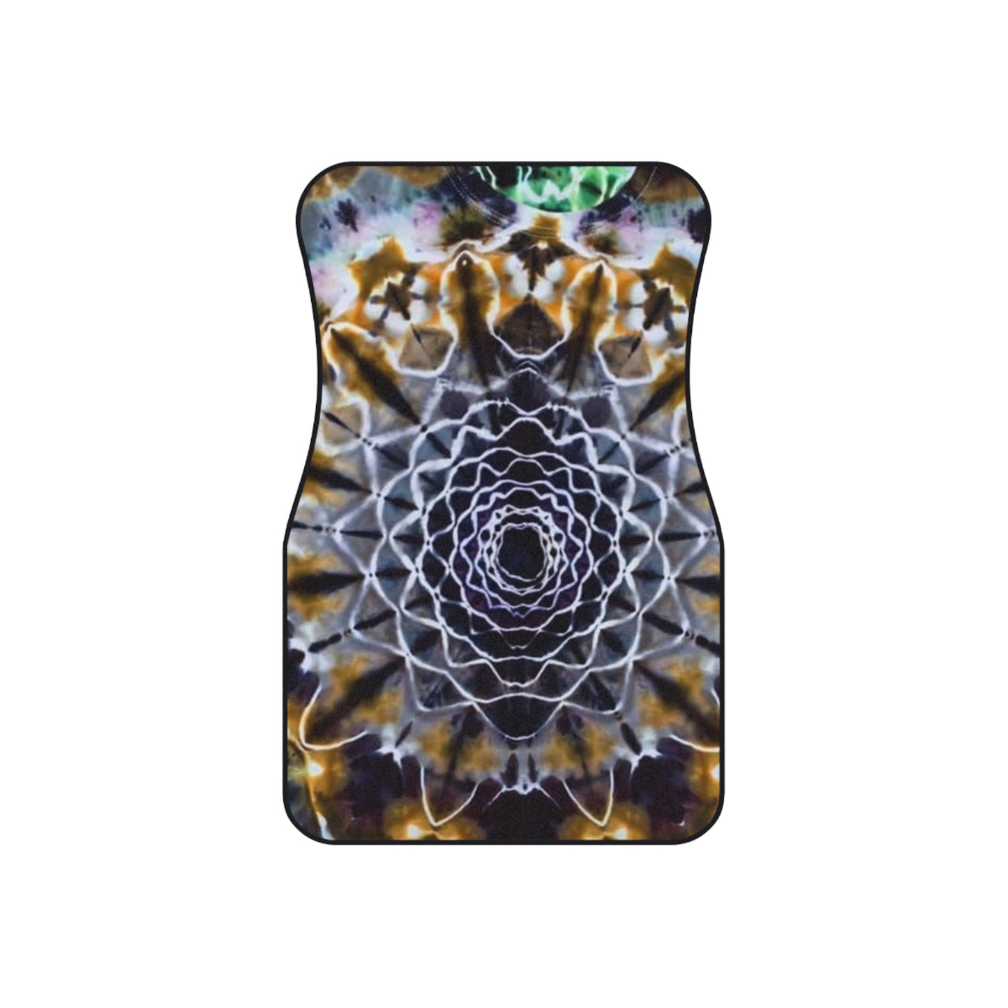 Psychedelic Mandala Car Mats (2x Front) - Unique Bohemian Floor Mats for a Vibrant Interior