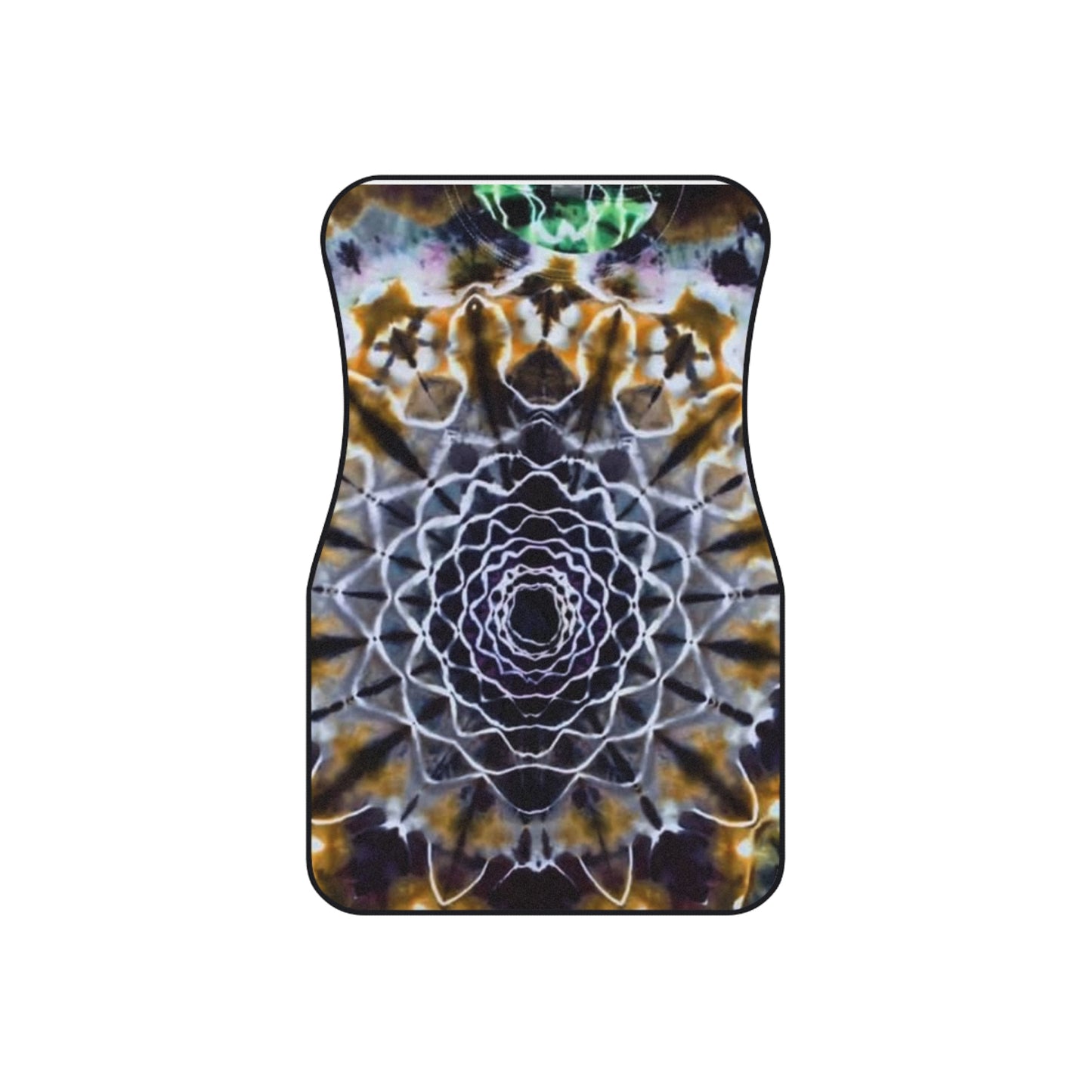 Psychedelic Mandala Car Mats (2x Front) - Unique Bohemian Floor Mats for a Vibrant Interior